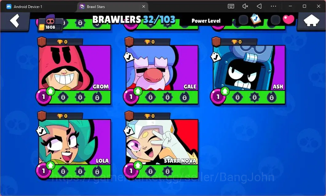 Brawl Stars Accounts Global|1808 Thropy|32 Brawler|2 Max Lv Hypercharge image 10