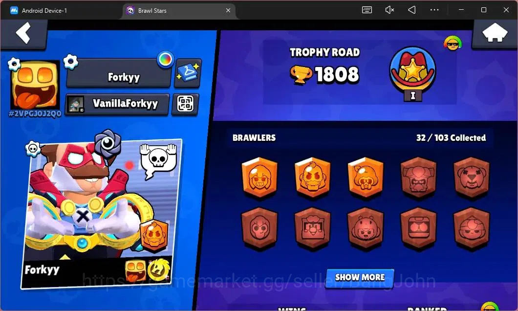 Brawl Stars Accounts Global|1808 Thropy|32 Brawler|2 Max Lv Hypercharge image 2