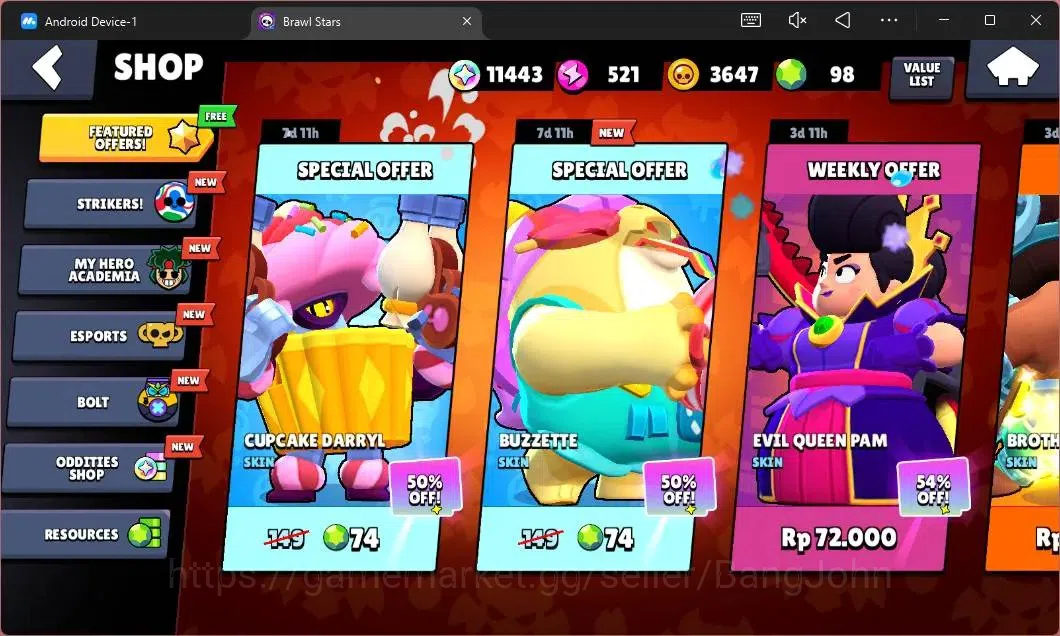 Brawl Stars Accounts Global|1808 Thropy|32 Brawler|2 Max Lv Hypercharge image 4