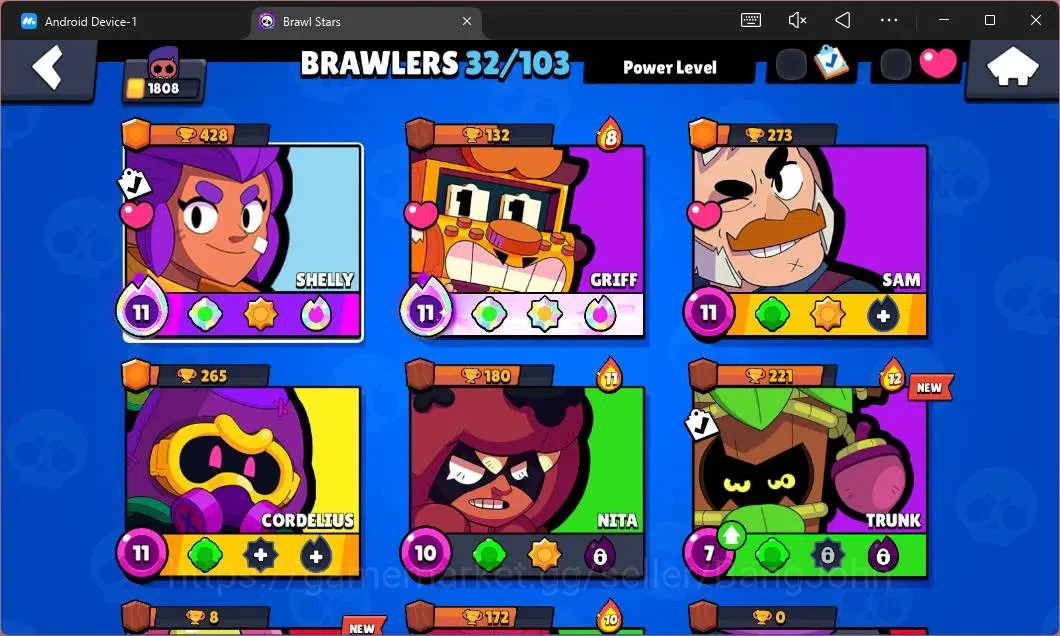 Brawl Stars Accounts Global|1808 Thropy|32 Brawler|2 Max Lv Hypercharge image 5