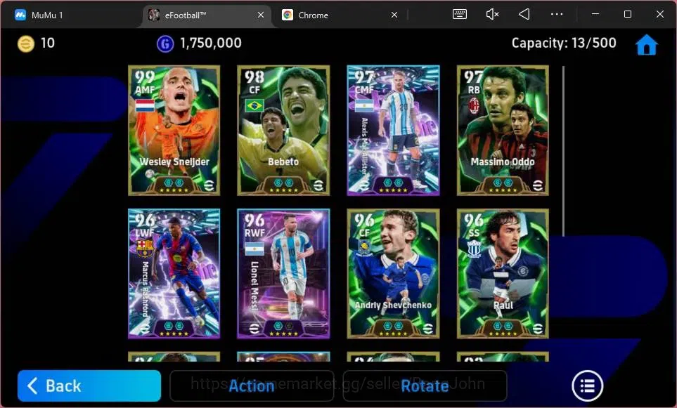 eFootball Accounts ANDROID|PW 3122|Epic Bebento,Wesley Sneijder,Massi image 5