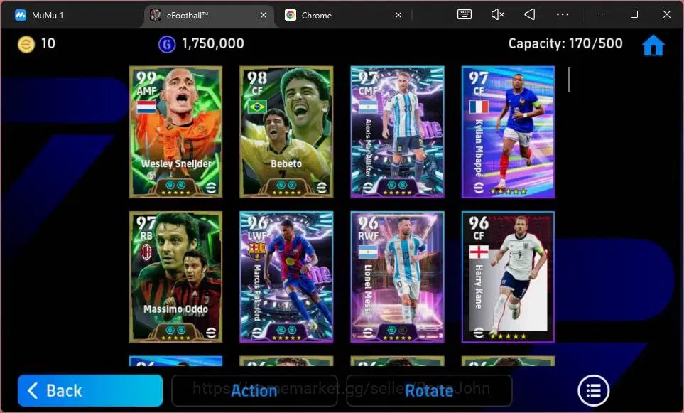 eFootball Accounts ANDROID|PW 3122|Epic Bebento,Wesley Sneijder,Massi image 7