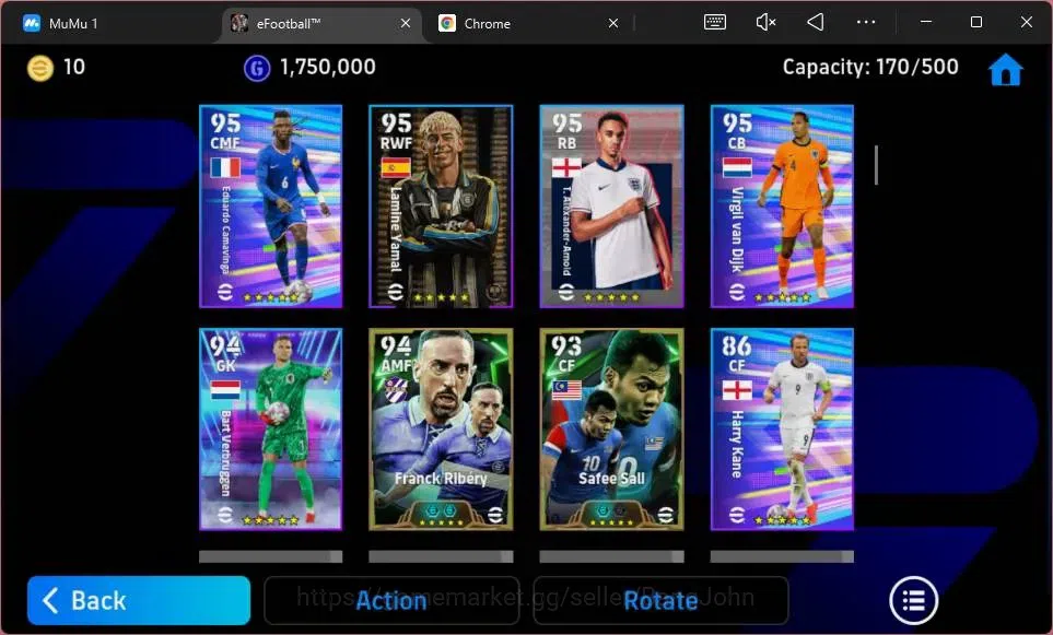 eFootball Accounts ANDROID|PW 3122|Epic Bebento,Wesley Sneijder,Massi image 9