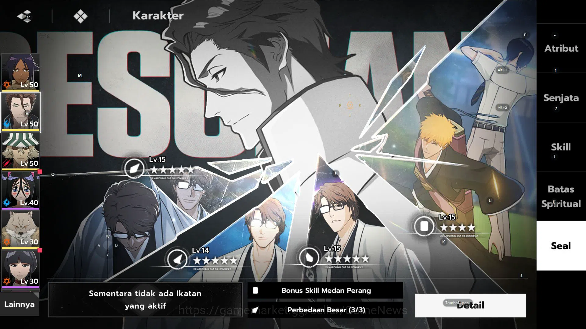 BLEACH: Soul Resonance Accounts Nuverse SEA|Lv 30|4SSR (Yoruichi B1 Sign+Stamp,Aiz image 2