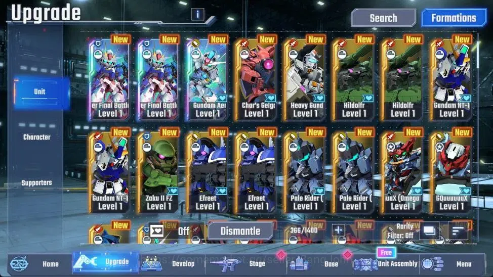 SD Gundam G Generation ETERNAL Accounts Global| Rank 1 | FreshStory | 1,4k Diamond|8 URGun image 11