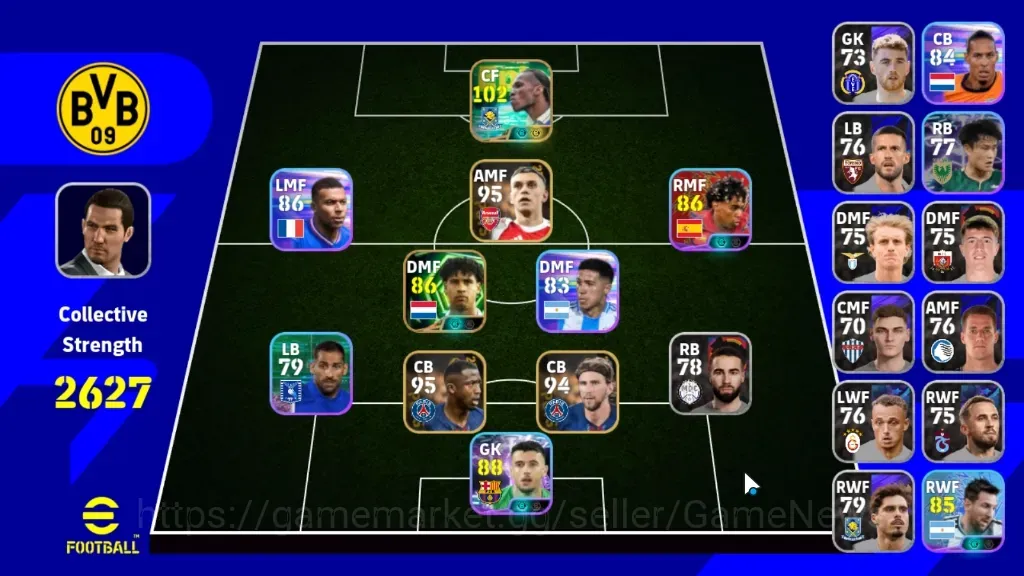 eFootball Accounts Legends & Iconic Players Android|Power 2627|Epic Didier Drogba,Frank Rijkaard|Show Time Joan 1