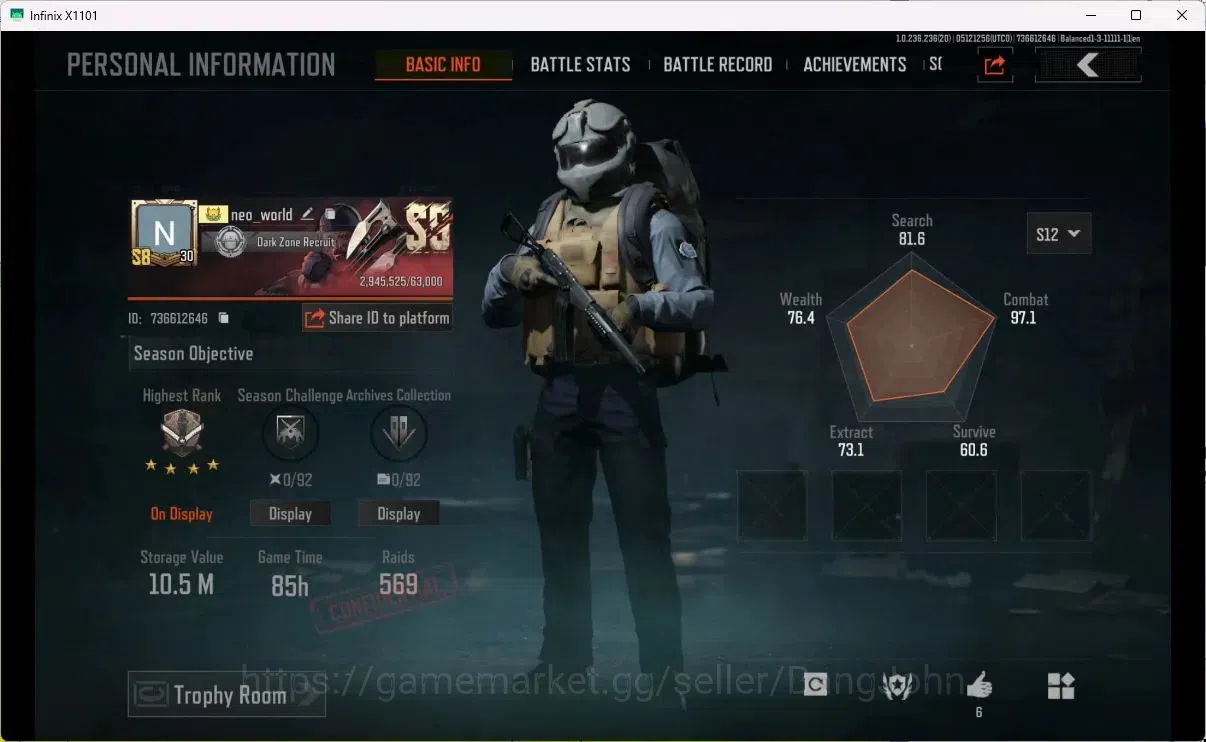 Arena Breakout Accounts Others MOBILE Lvl 30 |SV 10.5M|CV 3,5M|MORE SKIN,B MACHETE,MORE RED ITEM|MORE DETAIL CEK AB329B 1