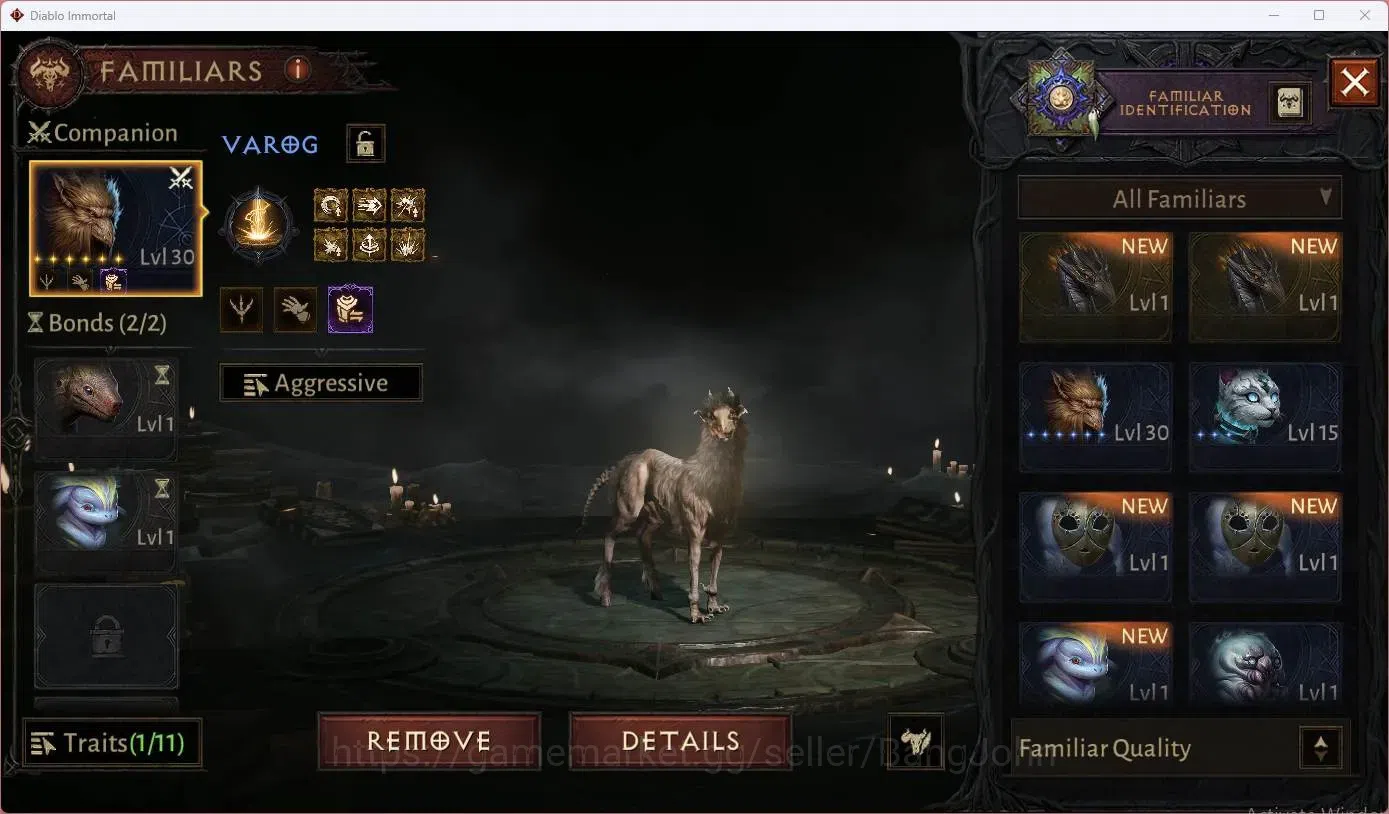 Diablo Immortal Accounts SEA - Vasily | 60 (700) Blood Knight | CR 42K | Re image 13