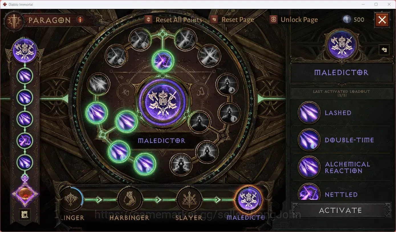 Diablo Immortal Accounts SEA - Vasily | 60 (700) Blood Knight | CR 42K | Re image 3
