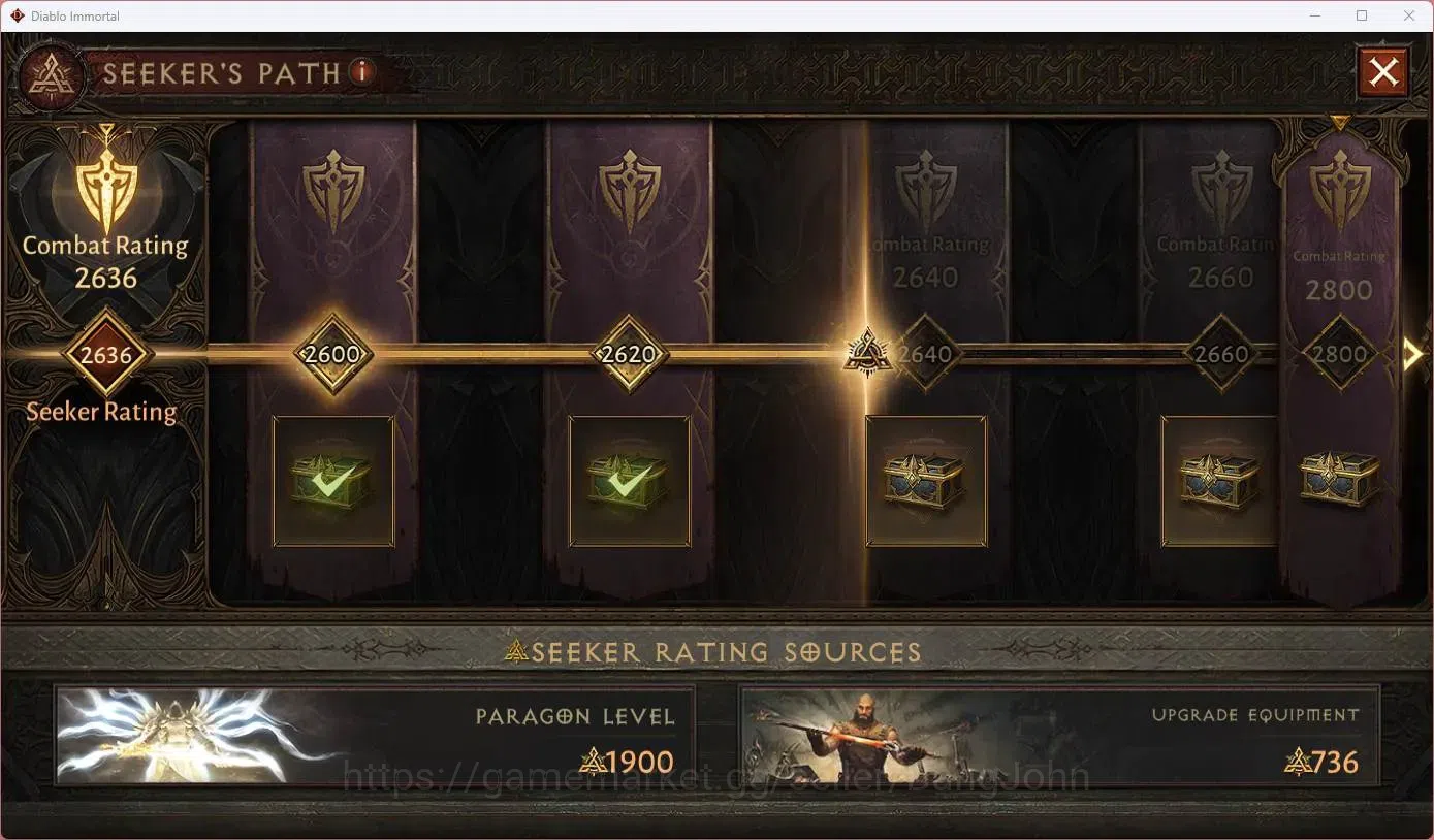 Diablo Immortal Accounts SEA - Vasily | 60 (700) Blood Knight | CR 42K | Re image 4