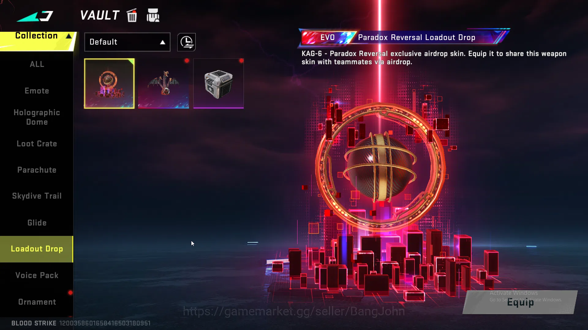Blood Strike Accounts ASIA | 4 Evo Weapons | 8 Collab Skins | 25 Eternal image 14