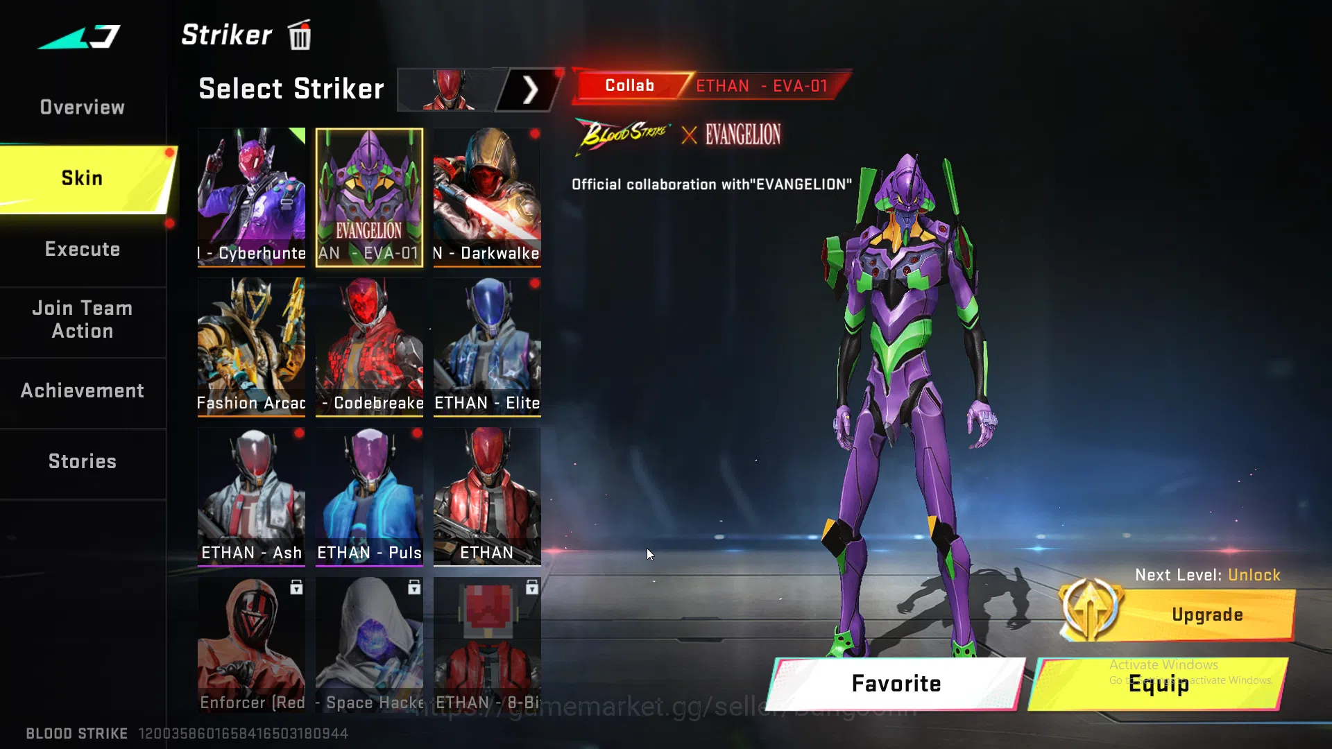 Blood Strike Accounts ASIA | 4 Evo Weapons | 8 Collab Skins | 25 Eternal image 16