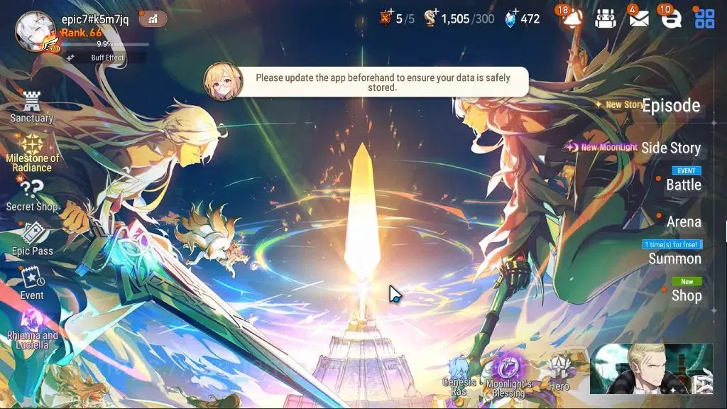Epic Seven Accounts GLOBAL Unverif|14ML(RhianaNLuciel,Salome,LOTScales image 1
