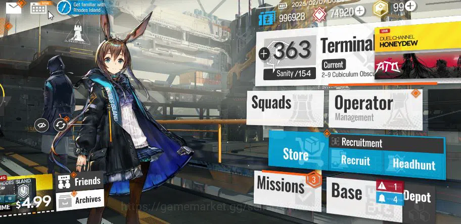 Arknights Accounts Mid-Tier Lv 24|58 OP+1 Skin| Starter |Wisadel + 74920 Orundum + 99 Originium|Chapter 2-9|Check SS|(AK1200) 2