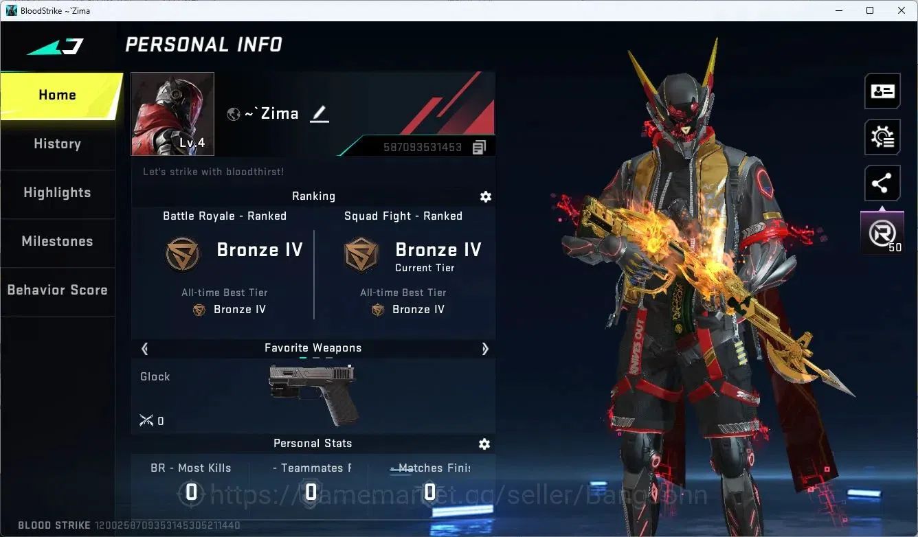 Blood Strike Accounts ASIA | 1 7DS: AK47 Sacred Axe Rhitta | Ultra ETHAN image 2