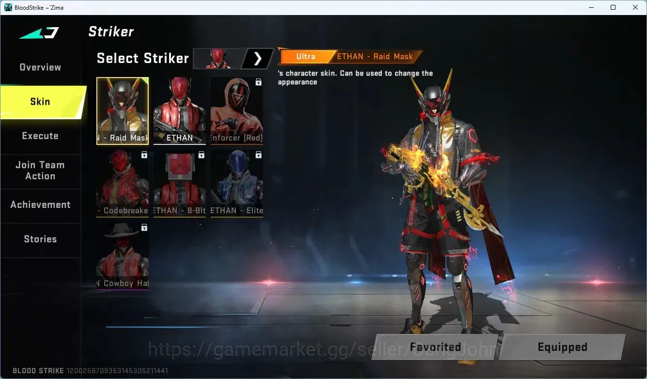 Blood Strike Accounts ASIA | 1 7DS: AK47 Sacred Axe Rhitta | Ultra ETHAN image 7