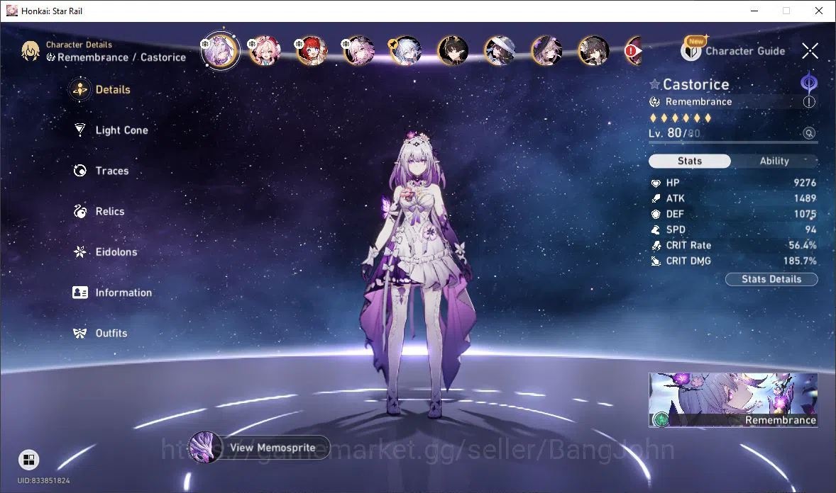 Honkai Star Rail Accounts [ASIA] TL 65 | 15 Limit | Castorice | Hyacine | Tr image 15