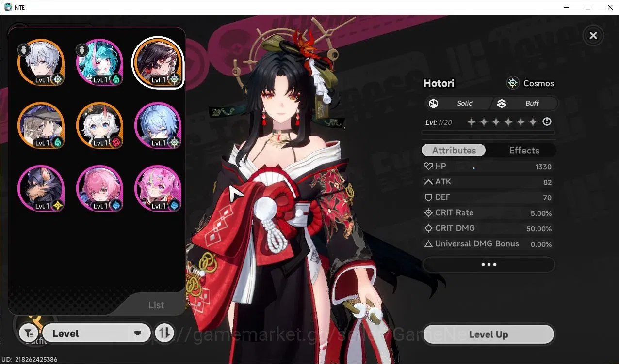 Neverness to Everness Accounts Global EUROPE |HL 3| 3 SSR Hotori, Sakiri, Jiuyuan image 2