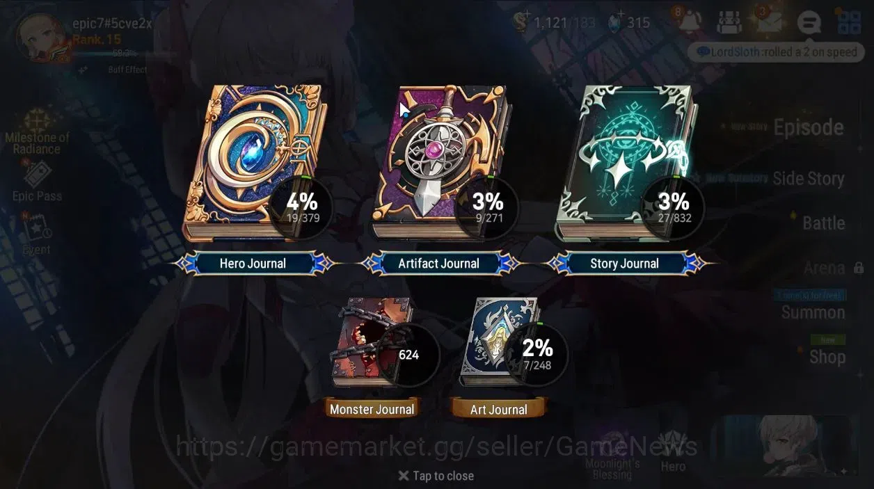 Epic Seven Accounts Global|UnVerif|NewEra|4 ML(NM Luna,Zio,DarkCorvus, image 3