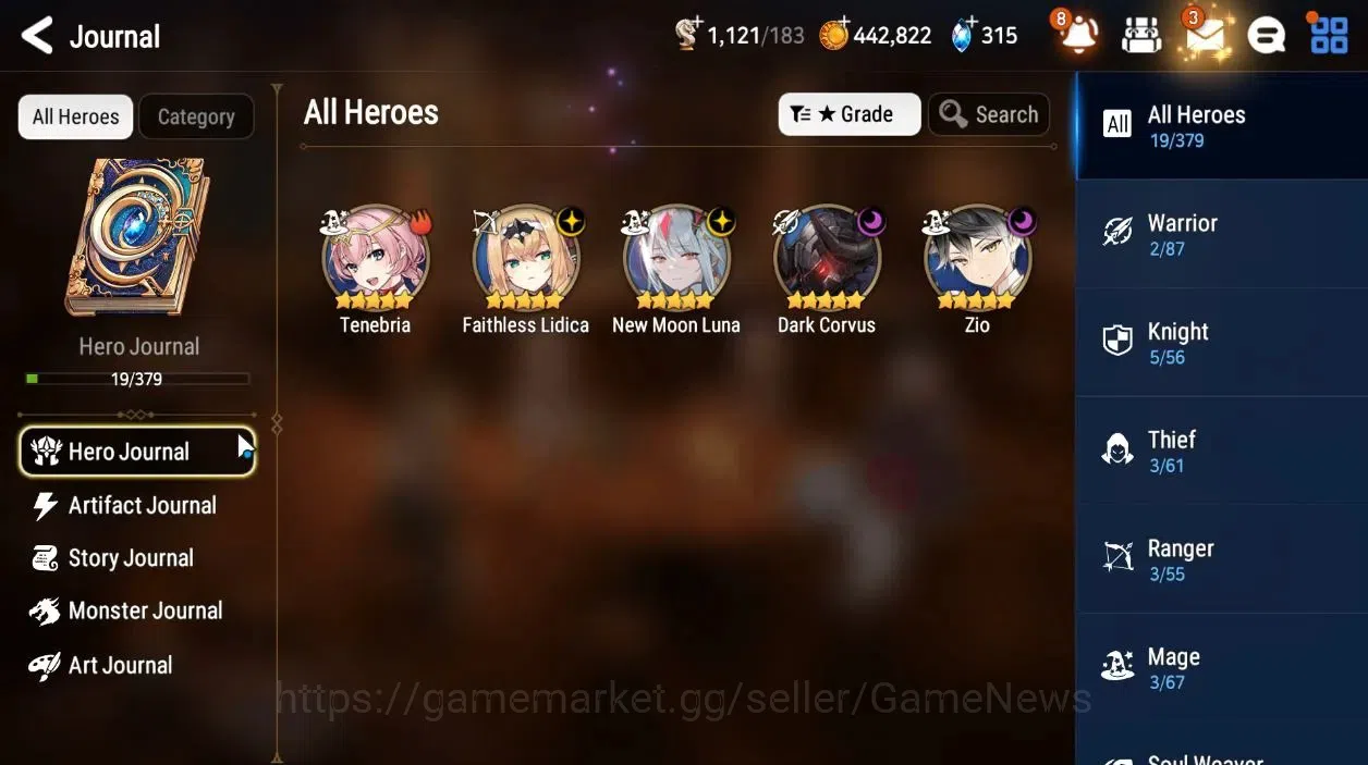 Epic Seven Accounts Global|UnVerif|NewEra|4 ML(NM Luna,Zio,DarkCorvus, image 5