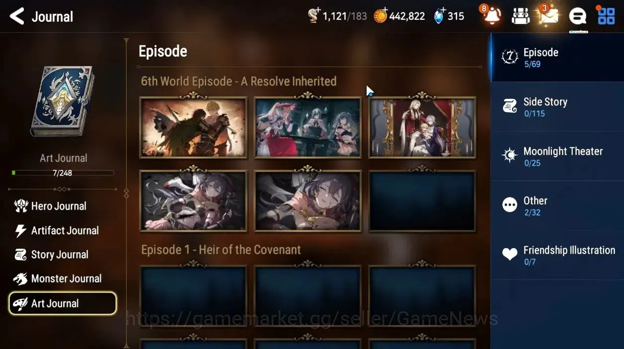 Epic Seven Accounts Global|UnVerif|NewEra|4 ML(NM Luna,Zio,DarkCorvus, image 9
