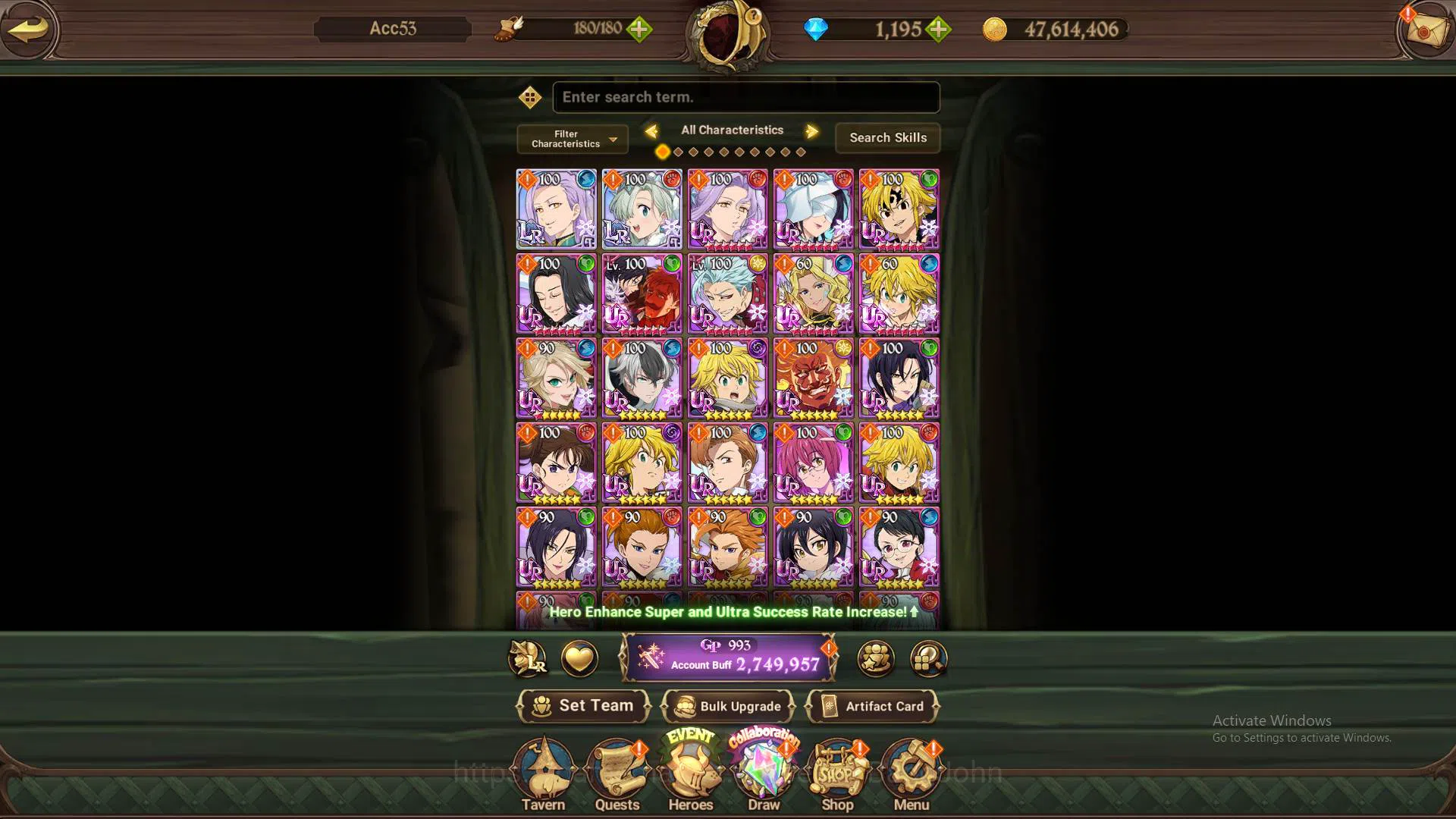 The Seven Deadly Sins: Grand Cross Accounts GLOBAL|2.7M CC|DM 1.195|LR Ludociel,Elizabeth|UR M image 12