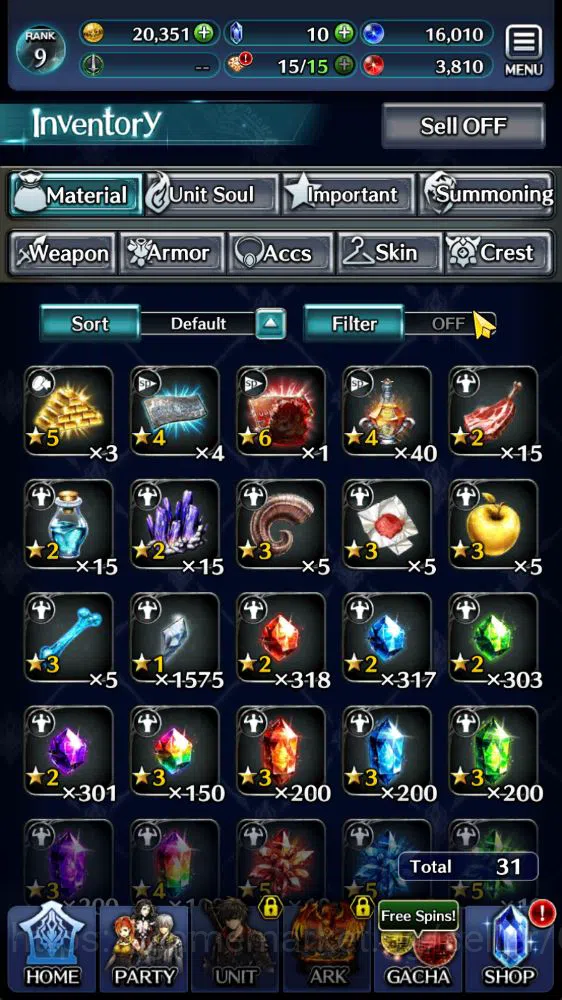 Last Cloudia Accounts Global|Starter Rank 9| Ascended Roland,Spirit Maid image 7