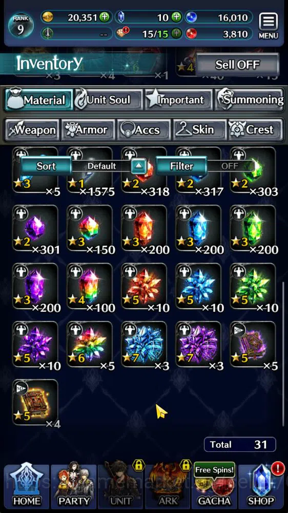 Last Cloudia Accounts Global|Starter Rank 9| Ascended Roland,Spirit Maid image 8