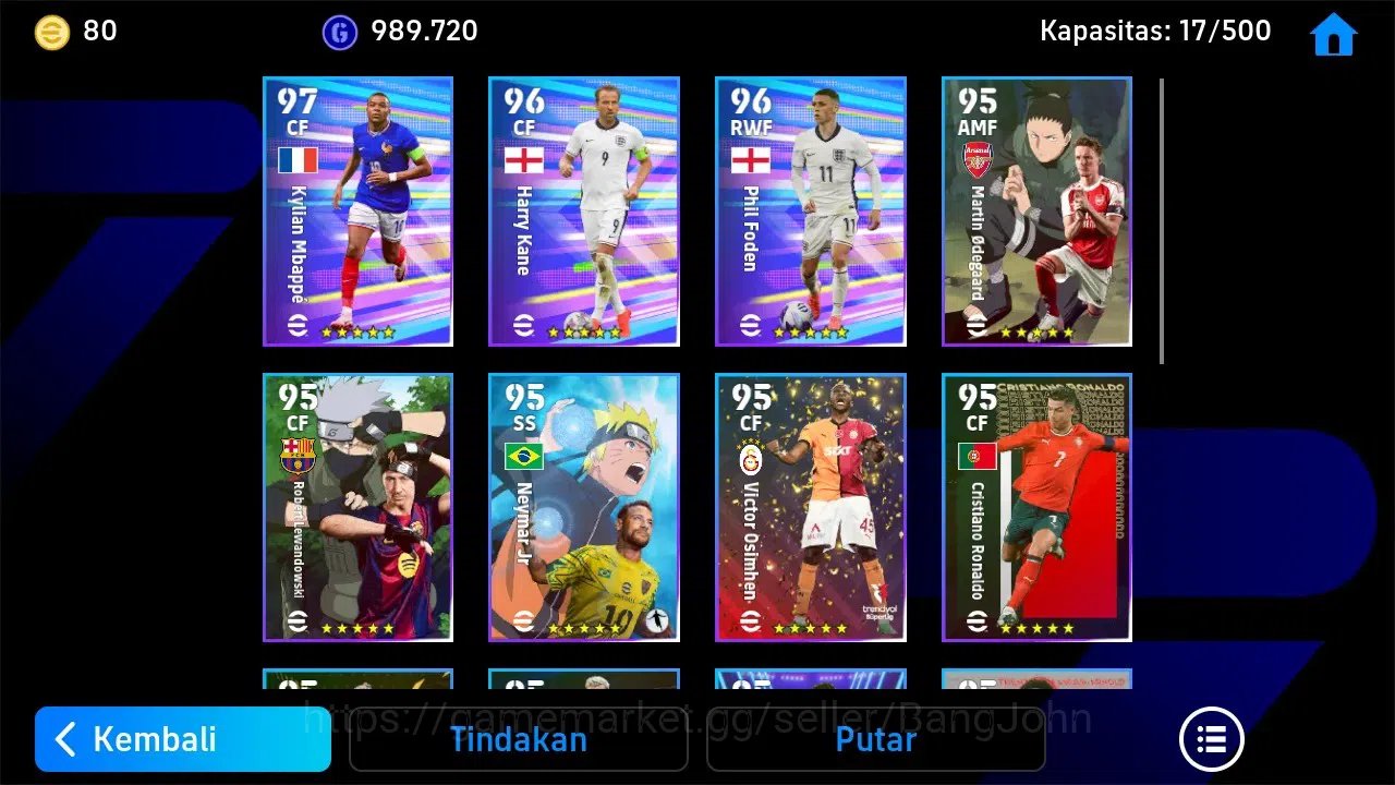 eFootball Accounts ANDROID|PW 3105|Bigtime Hazard|Epic Serginho, Andr image 4