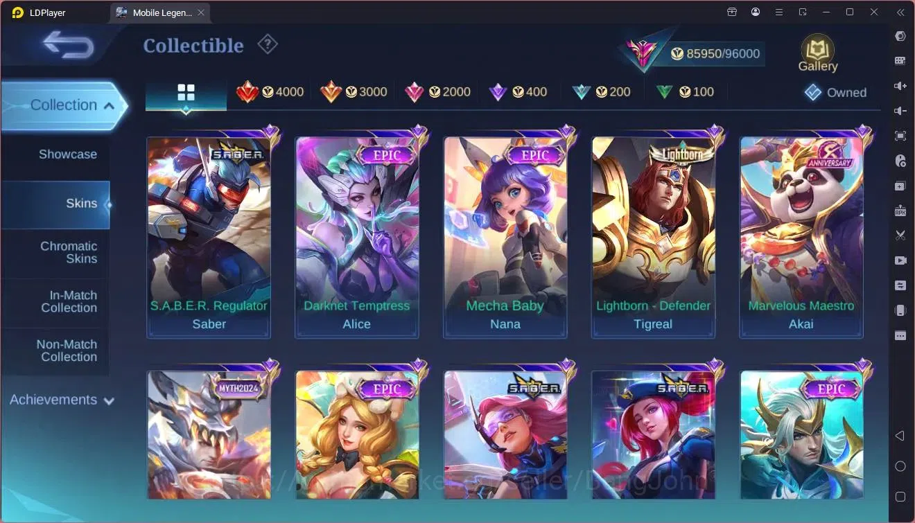 Mobile Legends: Bang Bang Accounts Global|Hero 132|Skin 337|Exalted|Legend Lunox|Sanr image 11