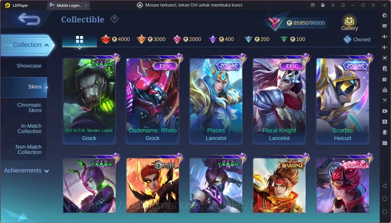 Mobile Legends: Bang Bang Accounts Global|Hero 132|Skin 337|Exalted|Legend Lunox|Sanr image 14