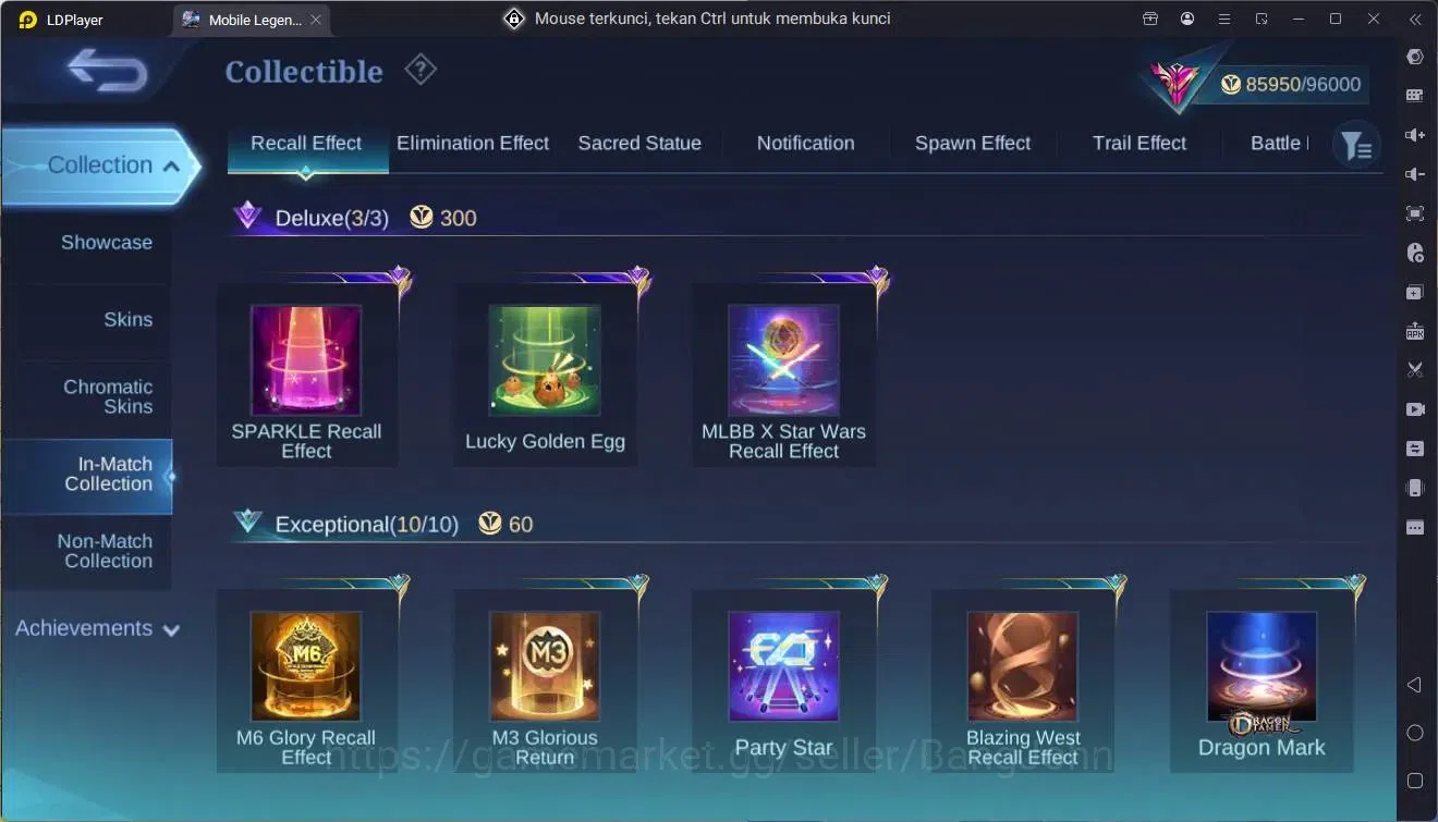 Mobile Legends: Bang Bang Accounts Global|Hero 132|Skin 337|Exalted|Legend Lunox|Sanr image 18