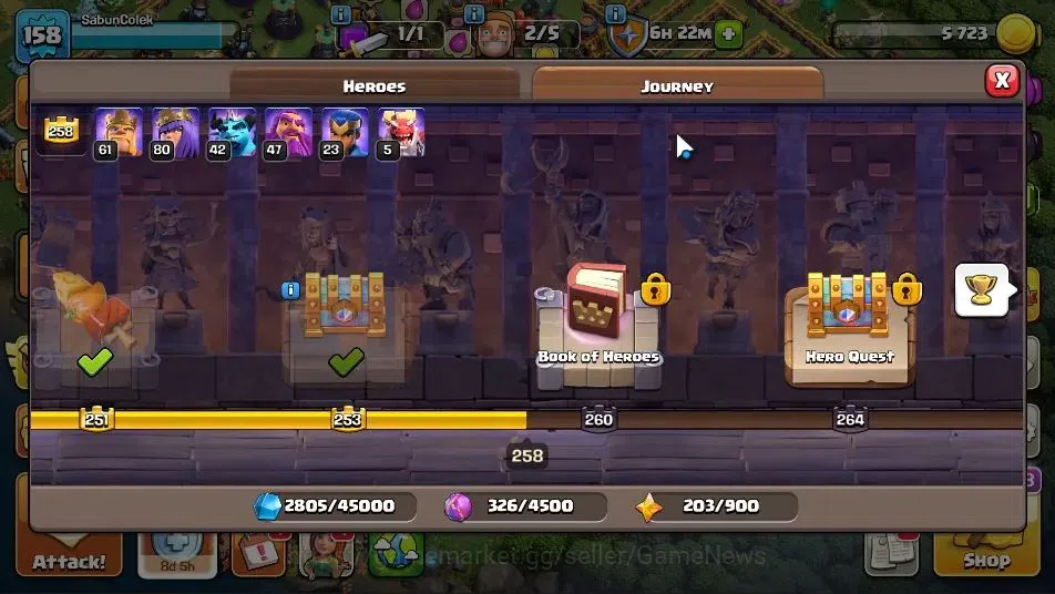 Clash of Clans Accounts LV 158|TH 16-BH 8|HH 9|Limited Skin|BK 61,AQ 80,GW image 11