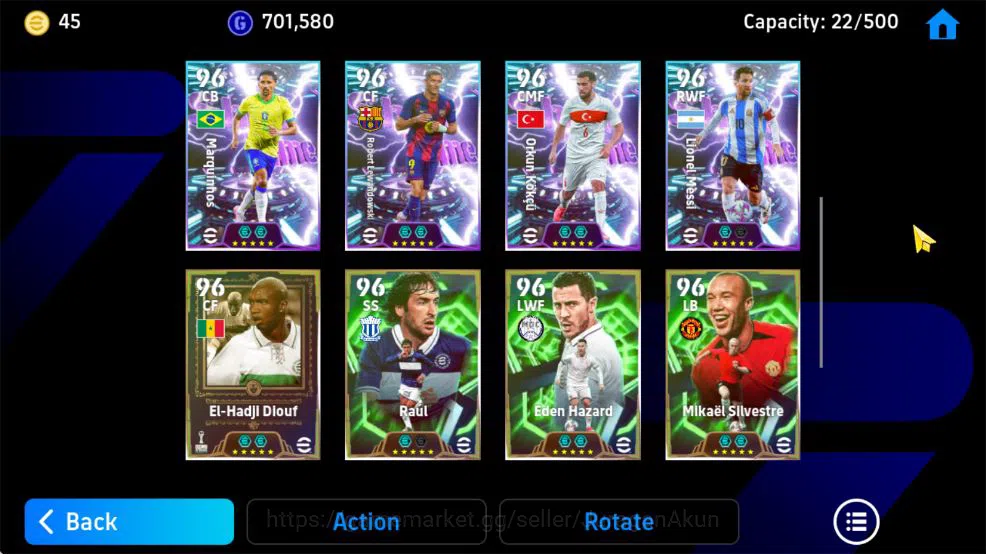 eFootball Accounts Mid-Tier Mobile|Bryan Robson,Desire Doue Blitz Curler,Ruud Gullit Low Screamer,Oliver Kahn GK Spirit 4