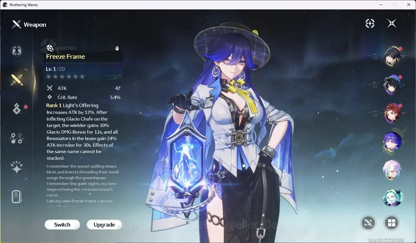 Wuthering Waves Accounts EU|UL 49|Rank 5|2 Char Limited [Lucy RC6,Lucilla]+ image 4