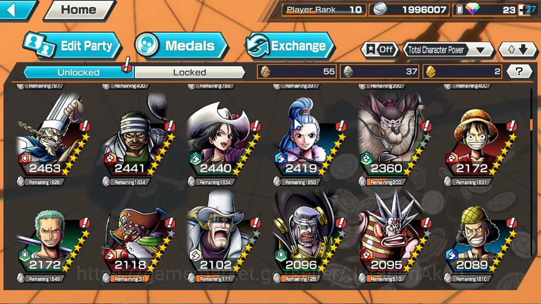 One Piece Bounty Rush Accounts Global|4 EX|TFE Monkey D Luffy,Blck Beard pirates image 8