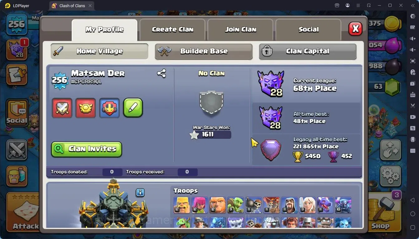Clash of Clans Accounts Global |TH 17-BH 10|LVL 256|BK96,AQ97,MP73,GW75,RC image 1