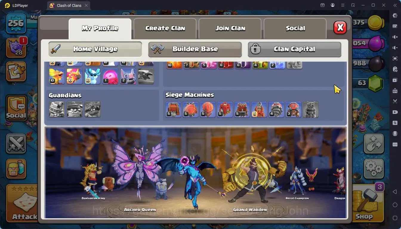 Clash of Clans Accounts Global |TH 17-BH 10|LVL 256|BK96,AQ97,MP73,GW75,RC image 3