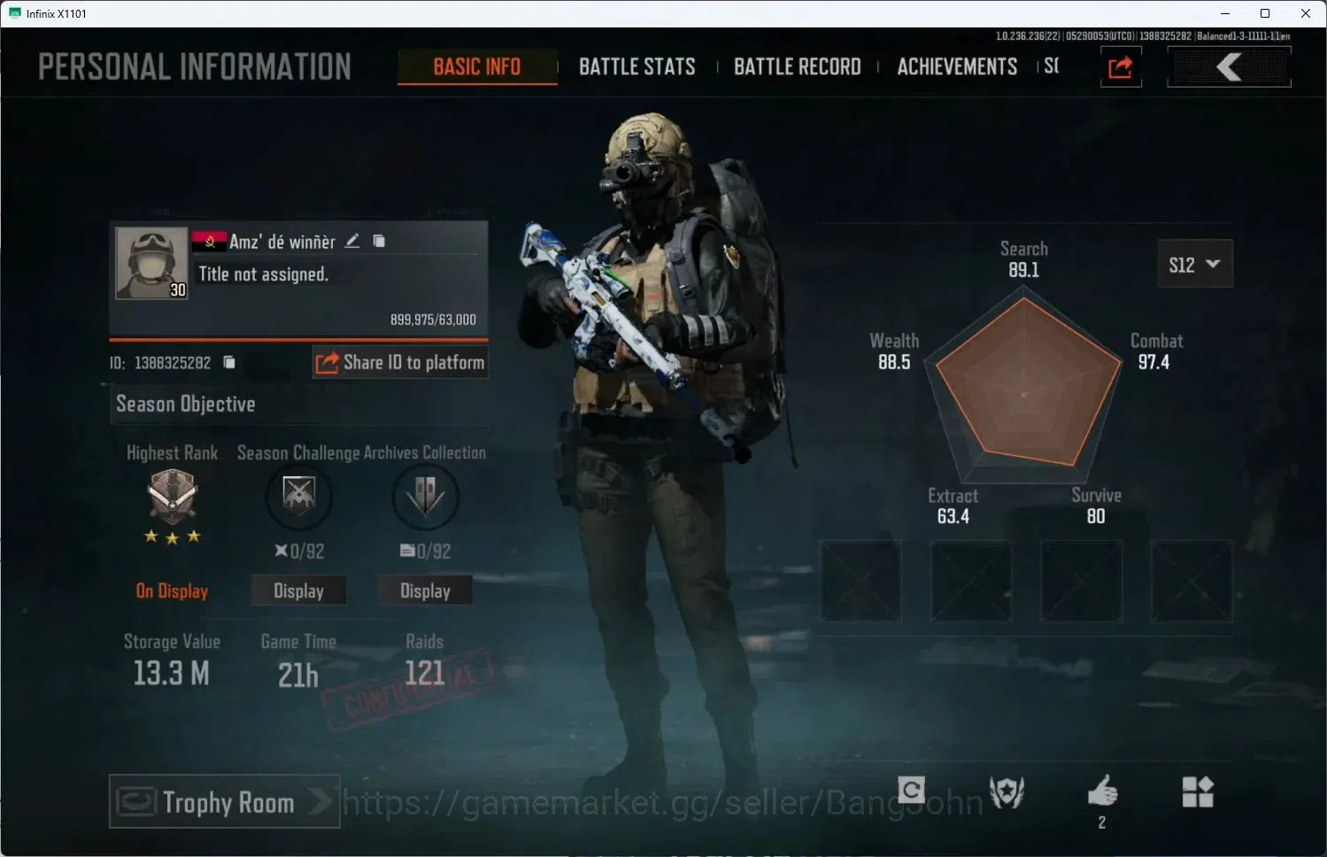 Arena Breakout Accounts Others Mobile | LV 30 | SV 13.3 M | CV 3.2 M | KP MDR, Red Star AN94, SS TO3, Koi LR-DMR1, QS 110 1