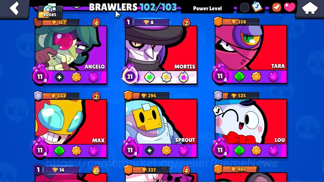 Brawl Stars Accounts 40085 Trophy|102 Brawlers 35 Max Lv|UL KAZE & SIRI image 10