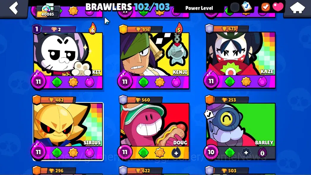 Brawl Stars Accounts 40085 Trophy|102 Brawlers 35 Max Lv|UL KAZE & SIRI image 12