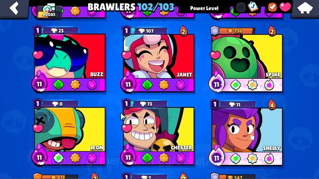 Brawl Stars Accounts 40085 Trophy|102 Brawlers 35 Max Lv|UL KAZE & SIRI image 8