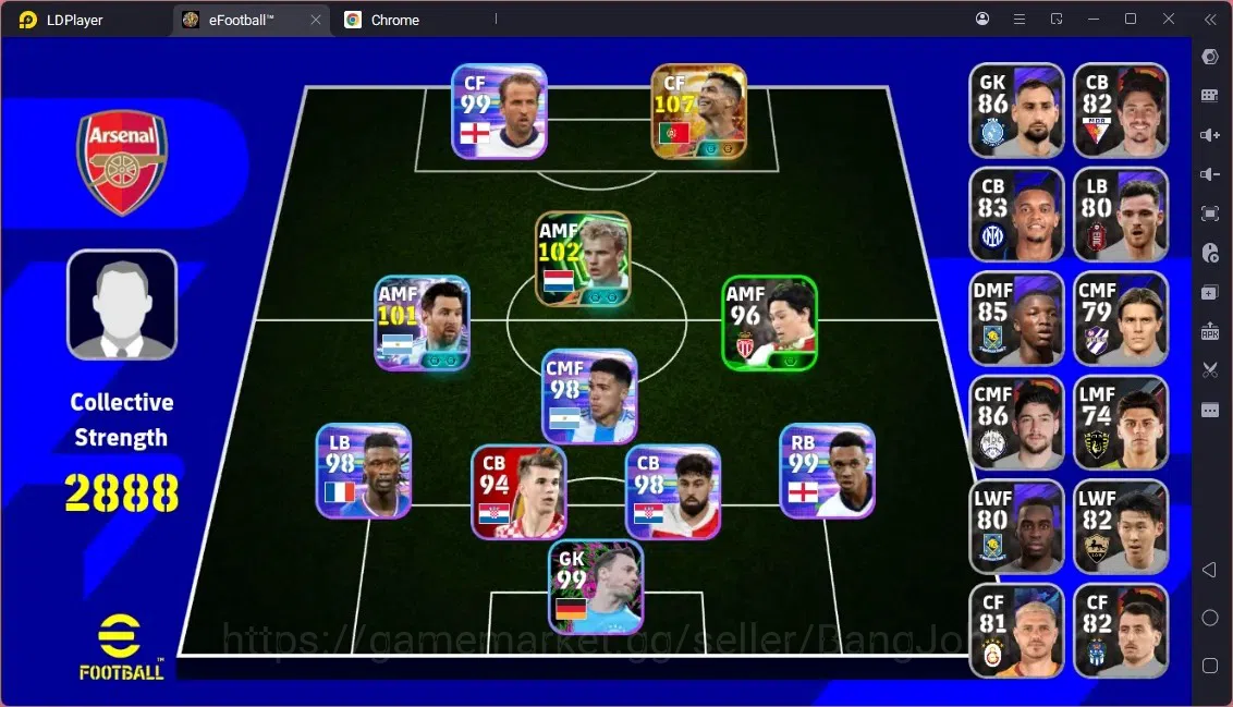 eFootball Accounts Legends & Iconic Players Mobile | PW 2888 | New Bigtime Cristiano Ronaldo | Epic Dennis Bergkamp | 2026 1