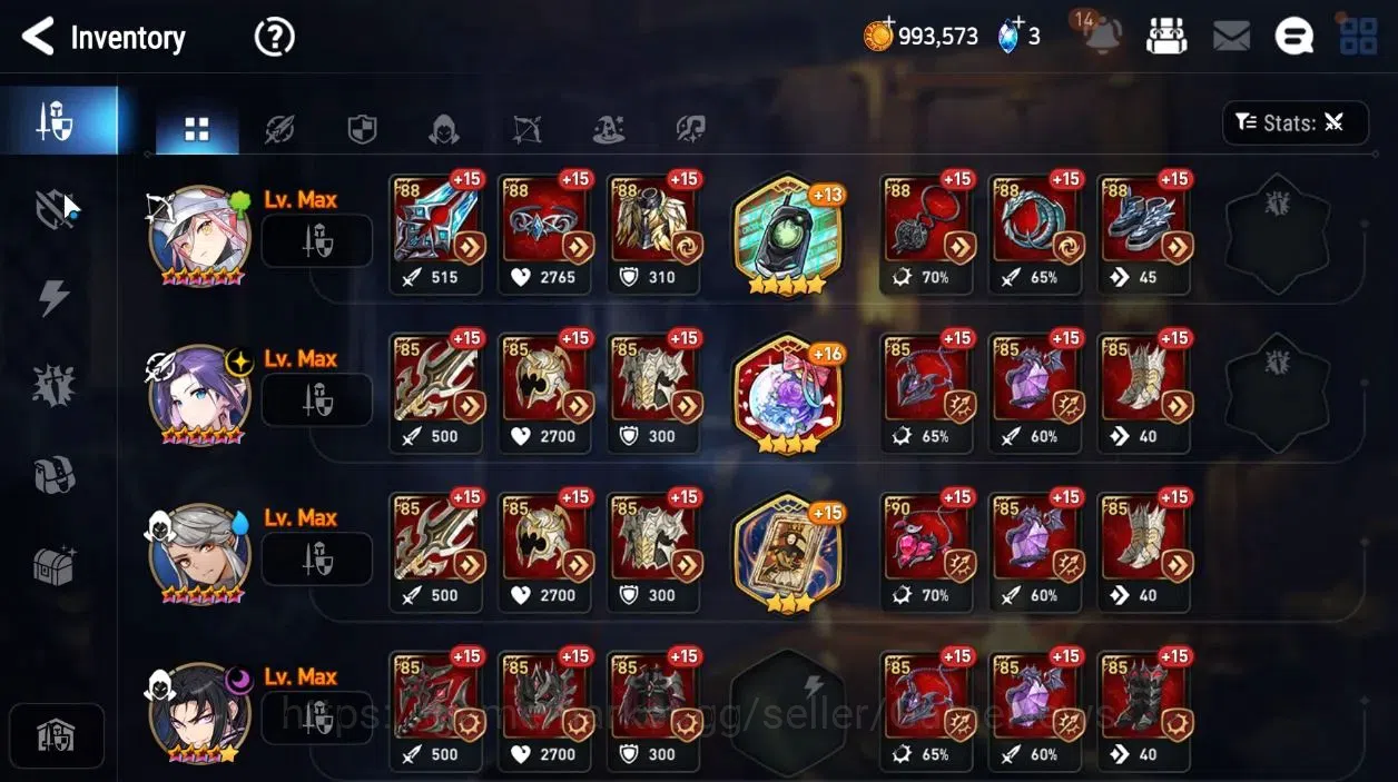 Epic Seven Accounts Global|UnVerif|NewEra|3 ML[Salome,E Ilynav,A Tywin image 15