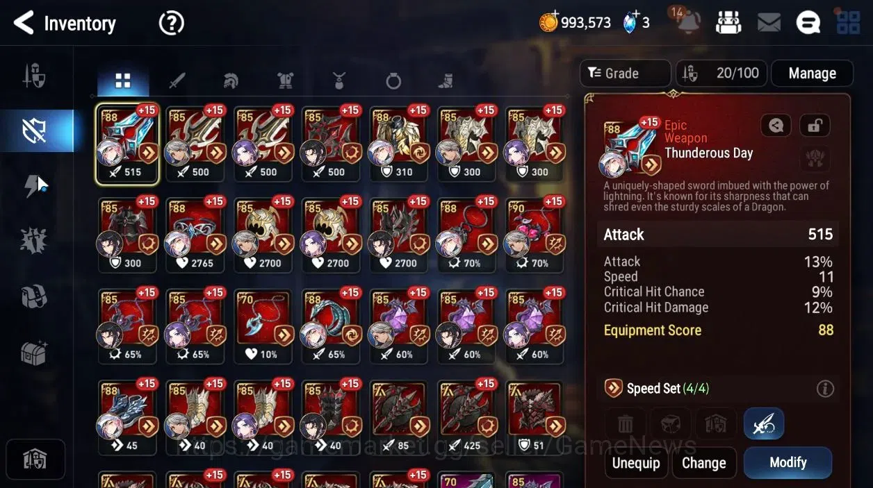 Epic Seven Accounts Global|UnVerif|NewEra|3 ML[Salome,E Ilynav,A Tywin image 16
