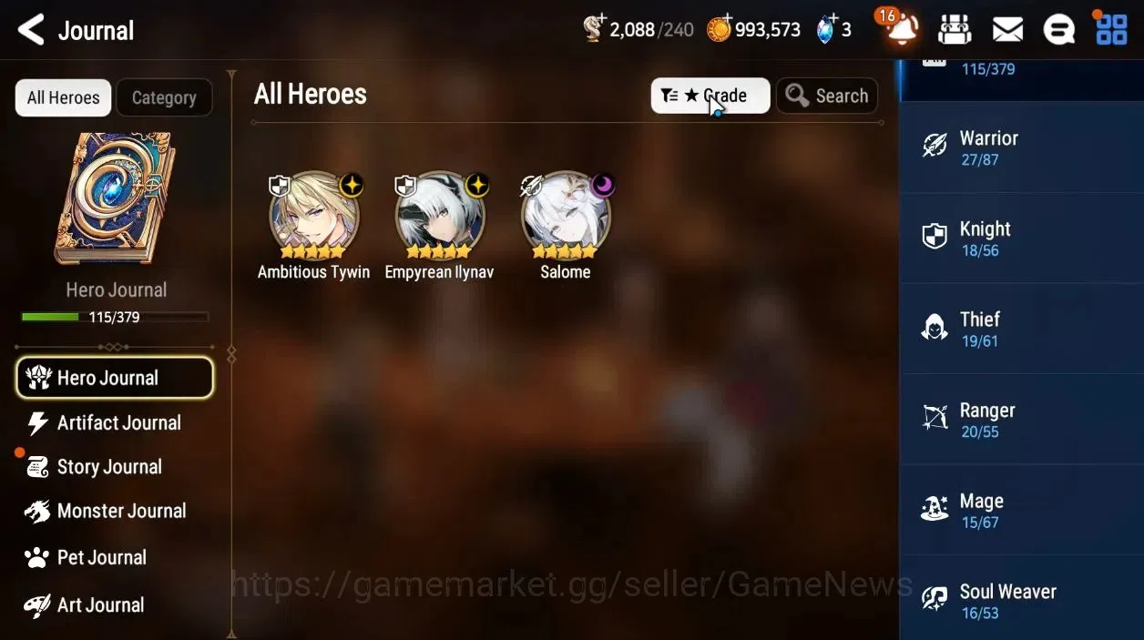 Epic Seven Accounts Global|UnVerif|NewEra|3 ML[Salome,E Ilynav,A Tywin image 4