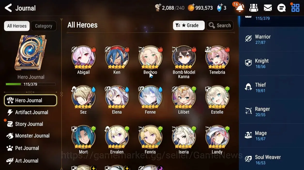 Epic Seven Accounts Global|UnVerif|NewEra|3 ML[Salome,E Ilynav,A Tywin image 5
