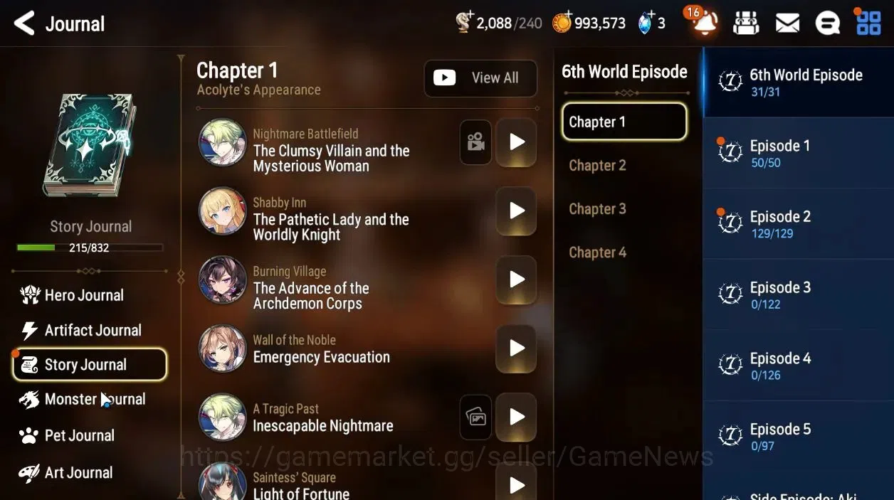 Epic Seven Accounts Global|UnVerif|NewEra|3 ML[Salome,E Ilynav,A Tywin image 8