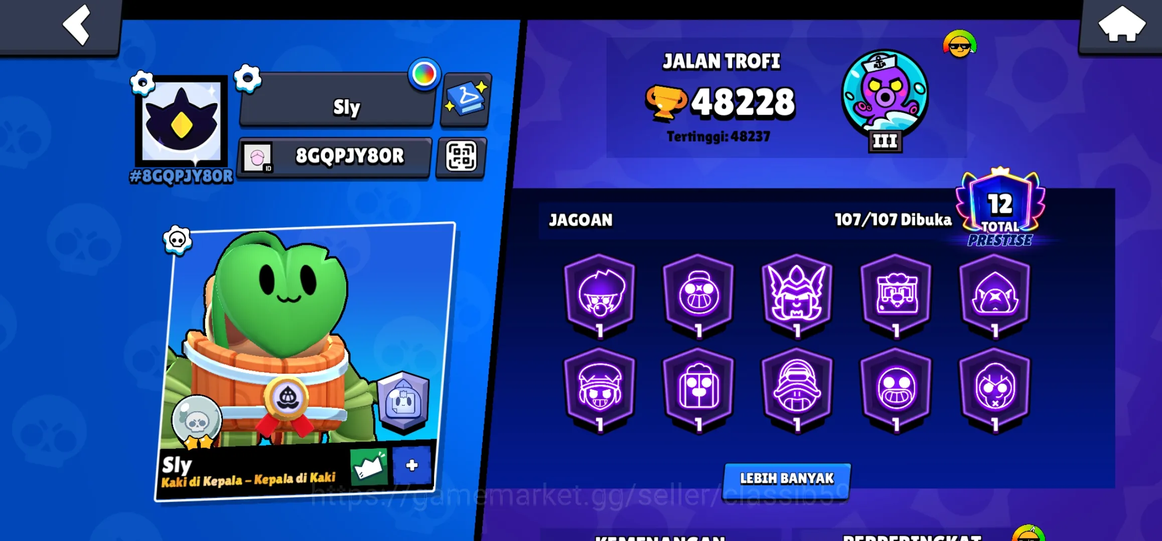 Brawl Stars Accounts Brawl Stars 48K Trophy | 107 Brawler 1