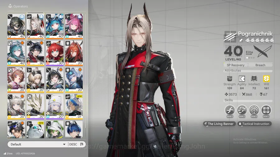 Arknights: Endfield Accounts ASIA | LVL 38 Yvonne, pogra, last rite, ember, Ardelia, WP 6s 8 check SS AKE081B 13